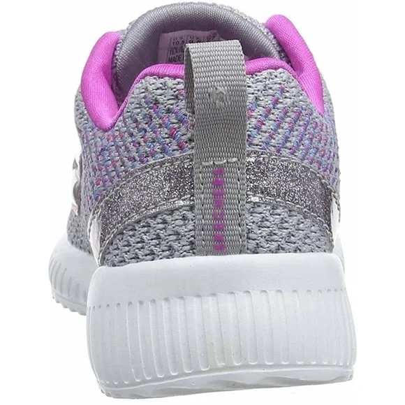 BRAND NEW youth girl skechers lil bobs memoryfoam glitter shoes size 3Y 4Y 5Y - Picture 3 of 4